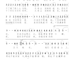 老山回来的连长简谱-高歌演唱-小曾、颂今/小曾、颂今词曲