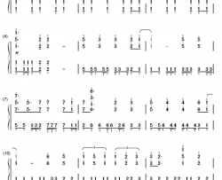 相亲相爱钢琴简谱-数字双手-容祖儿 王力宏 余翠芝 孙楠