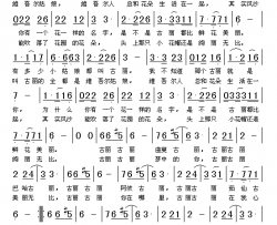 古丽简谱-廖伟力演唱