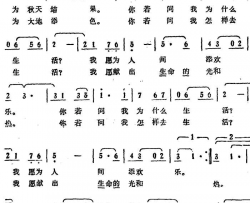 愿为人间添欢乐简谱