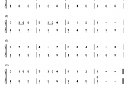 布谷鸟钢琴简谱-数字双手-未知