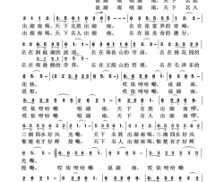 说湖南唱湖南简谱-颜鑫亮演唱-邝厚勤/李汉民词曲