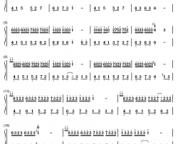 繁华的寂静钢琴简谱-数字双手-文武贝