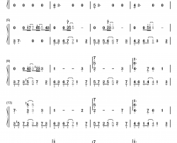 葬歌钢琴简谱-数字双手-洛天依 言和