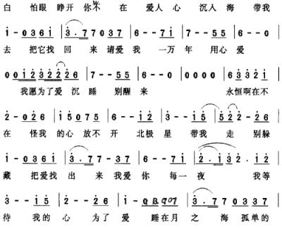 月光爱人简谱 李玟演唱《卧虎藏龙》电影主题曲|《ALoveBeforeTime》国语版