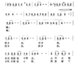 侨乡美简谱