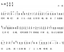 赣南闽西红色歌曲：日头一出红彤彤简谱