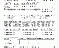 一坡坡糜子一坡坡谷简谱-张华敏演唱-李明智、陈默/尹良词曲