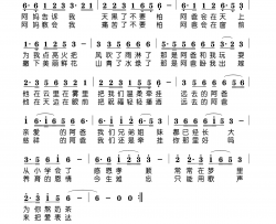 远去的阿爸简谱-尼格买提演唱-冰川/阿汝汗词曲