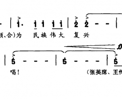 胜利之歌简谱-王晓岭词 印青曲张英席王传越薛浩垠-