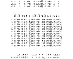 反对花简谱