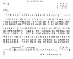 歌唱青蓝色的城市简谱-埃米利·戈洛维茨演唱