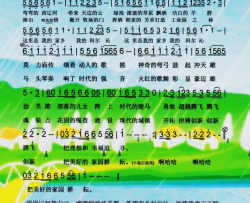 腾飞吧科尔沁【彩谱】简谱-霓裳演唱-谢鹏飞/哈斯词曲