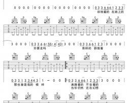 平凡之路吉他六线谱简谱