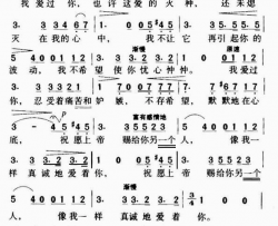 我爱过你简谱-奥列格·波古金演唱