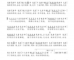 我做再好也是配角简谱-任夏演唱-乔洋/乔洋词曲