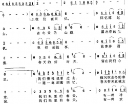 春光美简谱-张德兰演唱-林建功、邹友开/陈辉雄词曲