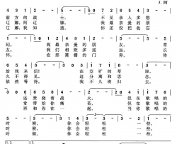 [前苏联]当歌唱的时候简谱