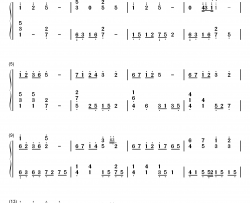 寂寞还是你钢琴简谱-数字双手-萧敬腾