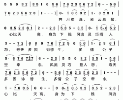 晴雯歌87版电视剧《红楼梦》插曲简谱-陈力演唱-曹雪芹/王立平词曲