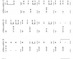 lonely christmas钢琴简谱-数字双手-陈奕迅