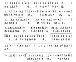 今夜草原有雨简谱-王喆演唱