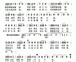 长征颂歌简谱
