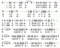 美丽的野芭蕉简谱(歌词)-雷佳演唱-秋叶起舞记谱上传