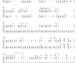 悲伤的天使钢琴简谱-数字双手-伊戈尔·克鲁多伊