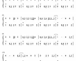 22钢琴简谱-数字双手-Sarah McTernan