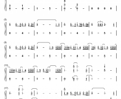 かたわれ時钢琴简谱-数字双手-RADWIMPS