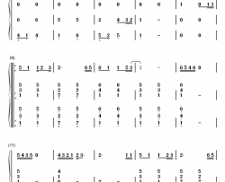 金色童年钢琴简谱-数字双手-杨烁