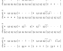 弥敦道钢琴简谱-数字双手-洪卓立