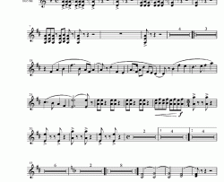总谱《庆典序曲》四种乐器谱简谱