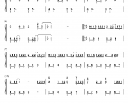 不再联系钢琴简谱-数字双手-程响  夏天alex