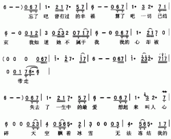 你的爱给了谁-零点乐队简谱