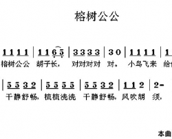 榕树公公简谱