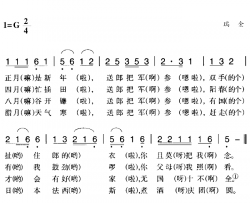 赣南闽西红色歌曲：送郎把军参简谱-