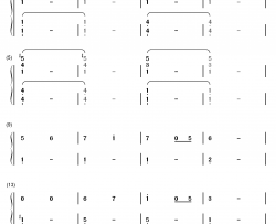 你一言我一语钢琴简谱-数字双手-李健