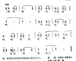 风林耘田歌简谱-台湾花莲阿美族民歌