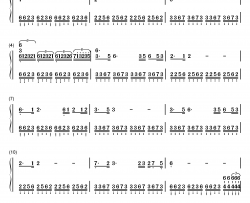 世间始终你好钢琴简谱-数字双手-罗文 甄妮