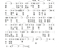 我不知道风往哪里吹简谱