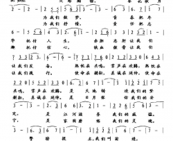 警榜提名简谱