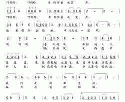 车儿飞过一溜风简谱-毛撬词/温国栋曲蒋大为-