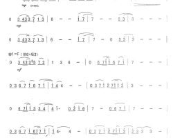 暗香电视剧《金粉世家》主题曲简谱-萨克斯曲演唱-作曲：三宝词曲