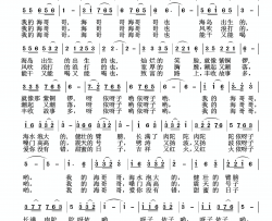 我的海哥哥简谱