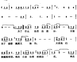 邓丽君演唱金曲：逃避行简谱-邓丽君演唱-庄奴/川口真词曲