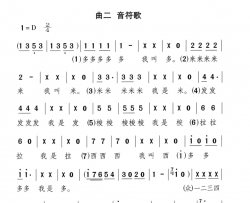 音符歌歌舞剧《美妙的小音符》曲二简谱