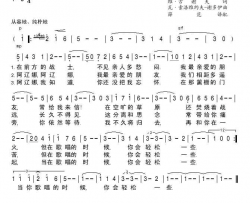 当歌唱的时候简谱-弗拉基米尔·涅恰耶夫演唱