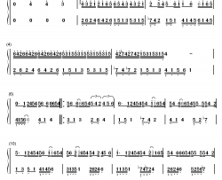 爱情转移钢琴简谱-数字双手-陈奕迅